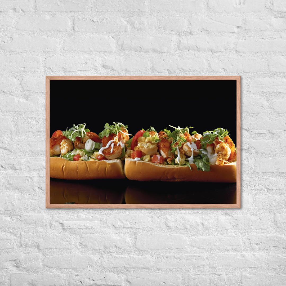 Curry Lobster Roll Framed poster 🤤 from Yumify.AI