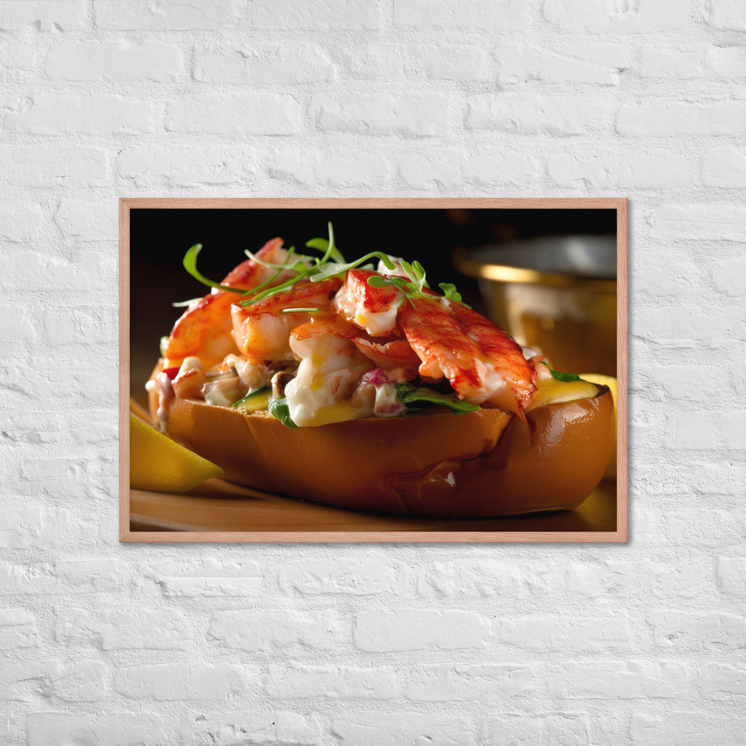 Connecticut Style Lobster Roll Framed poster 🤤 from Yumify.AI