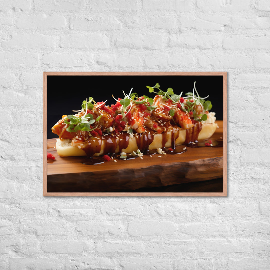 Lobster Roll Framed poster 🤤 from Yumify.AI