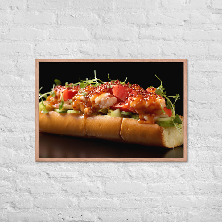 Lobster Roll Framed poster 🤤 from Yumify.AI