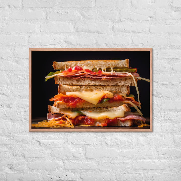 Cheese Sandwich Framed poster 🤤 from Yumify.AI