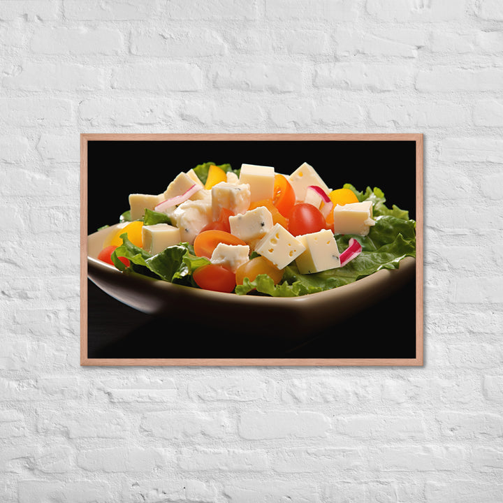 Cheese Salad Framed poster 🤤 from Yumify.AI