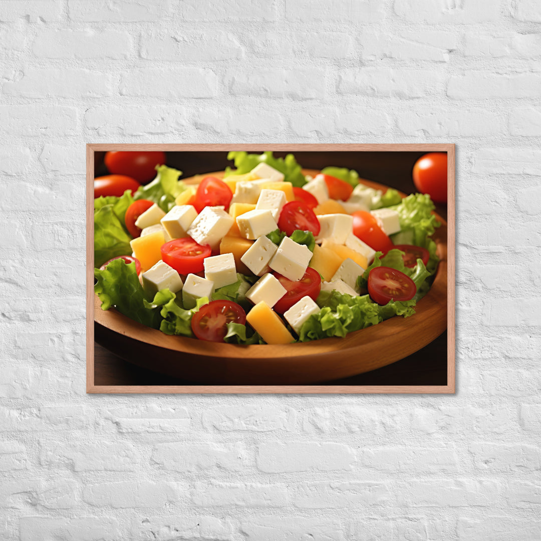 Cheese Salad Framed poster 🤤 from Yumify.AI