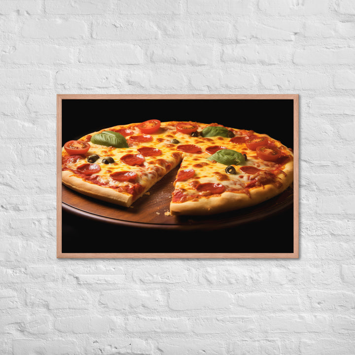 Cheese Pizza Framed poster 🤤 from Yumify.AI