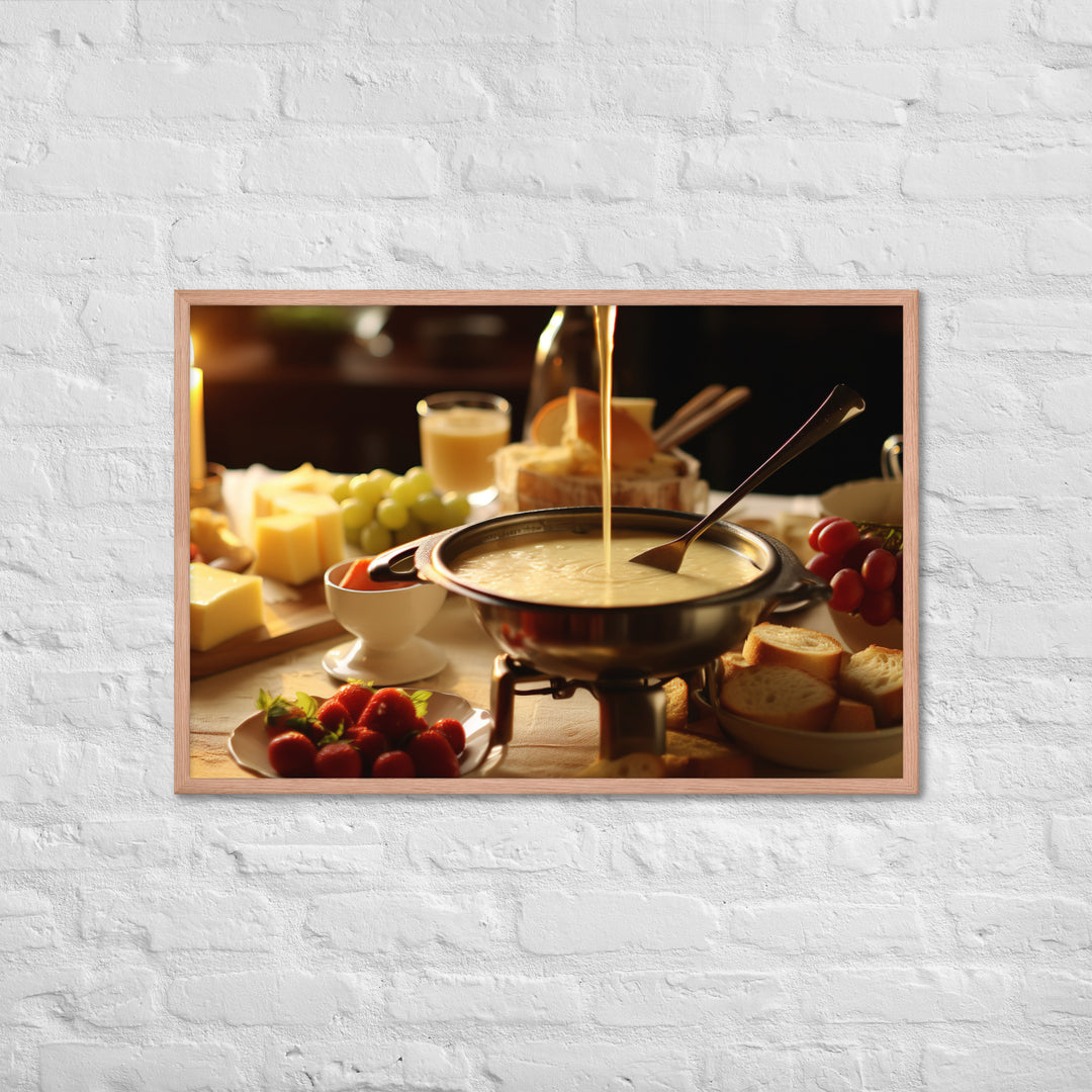 Cheese Fondue Framed poster 🤤 from Yumify.AI