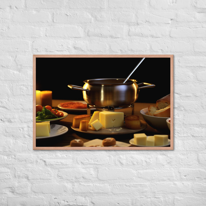 Cheese Fondue Framed poster 🤤 from Yumify.AI