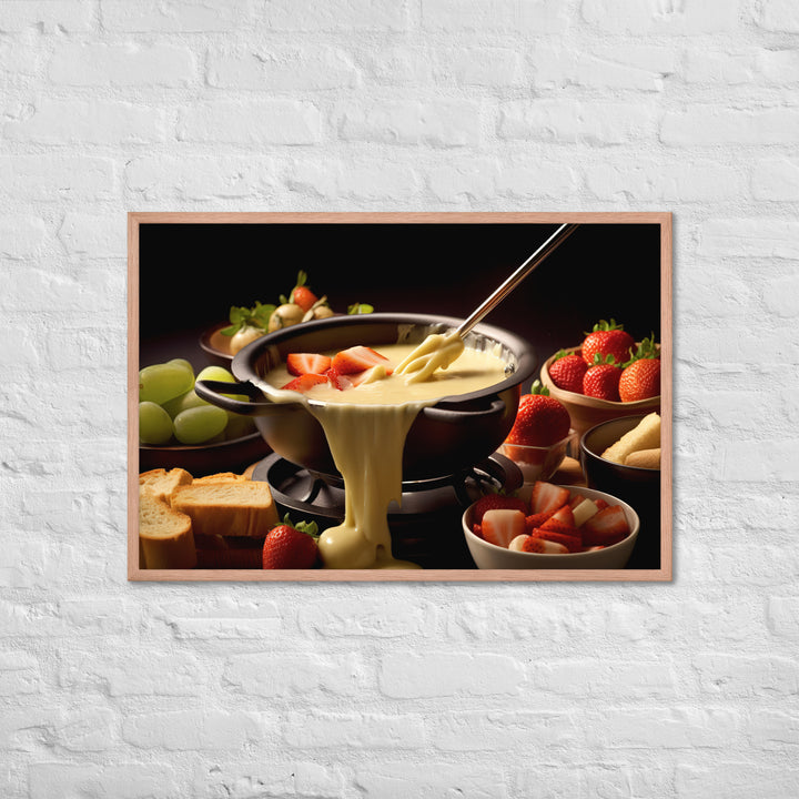 Cheese Fondue Framed poster 🤤 from Yumify.AI