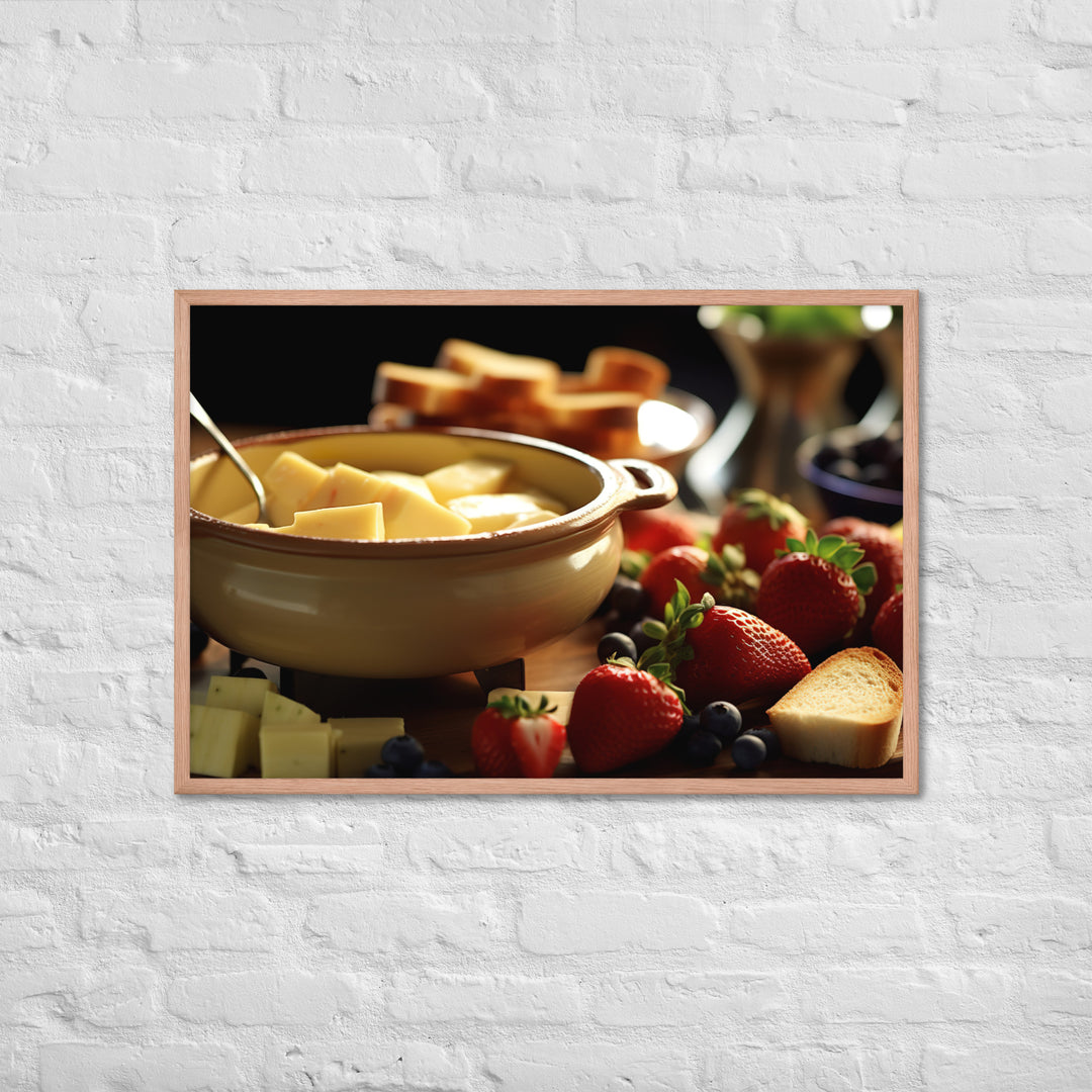 Cheese Fondue Framed poster 🤤 from Yumify.AI