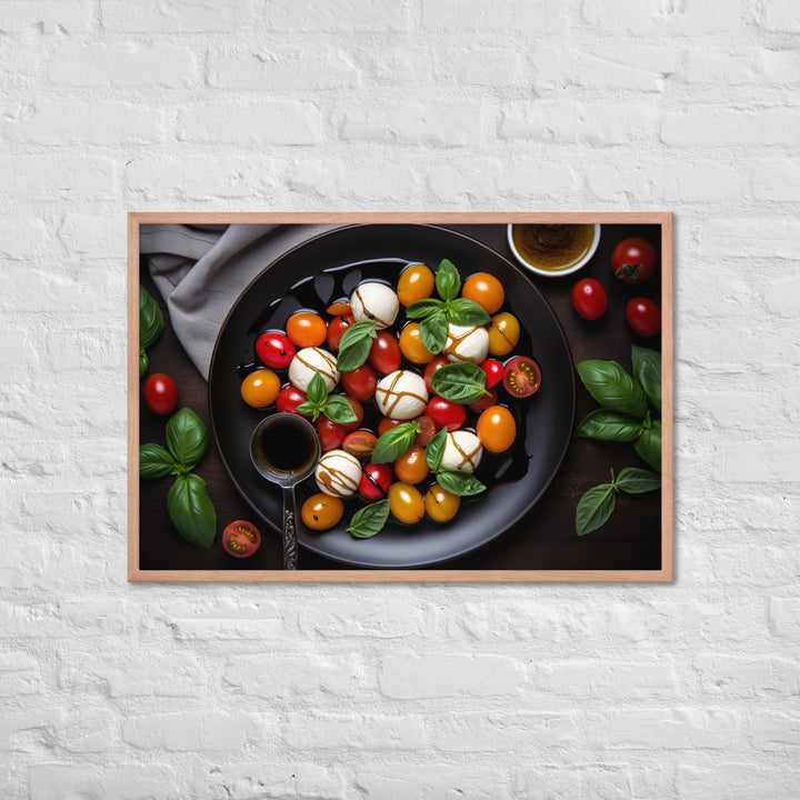 Sliced mozzarella cheese Framed poster 🤤 from Yumify.AI