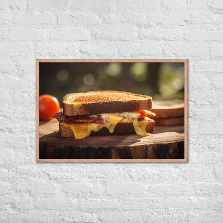 Sandwich made with sharp cheddar Framed poster 🤤 from Yumify.AI