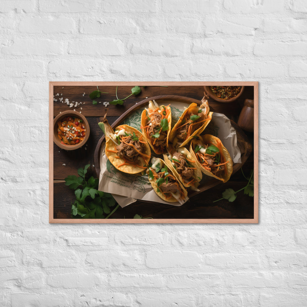 Kimchi Tacos Framed poster 🤤 from Yumify.AI