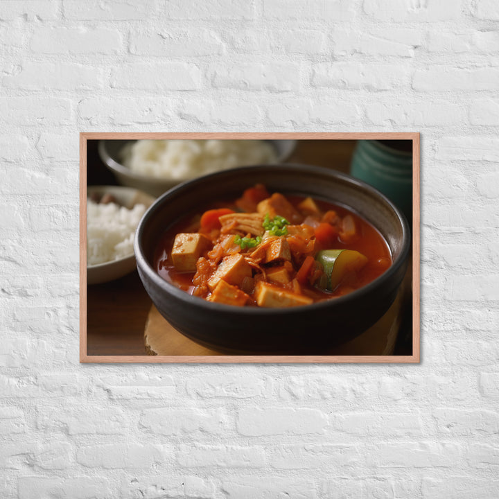 Kimchi Stew Framed poster 🤤 from Yumify.AI