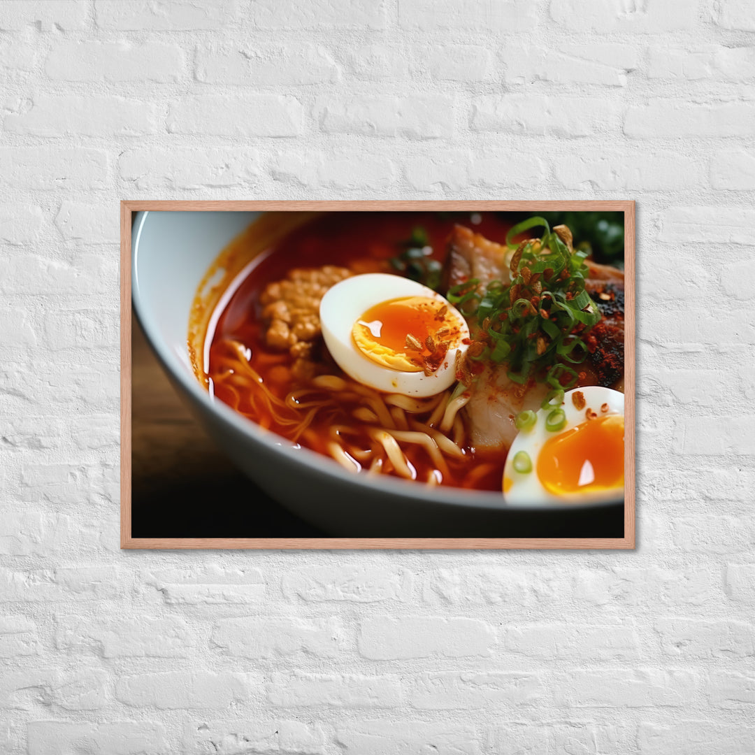 Kimchi Ramen Framed poster 🤤 from Yumify.AI