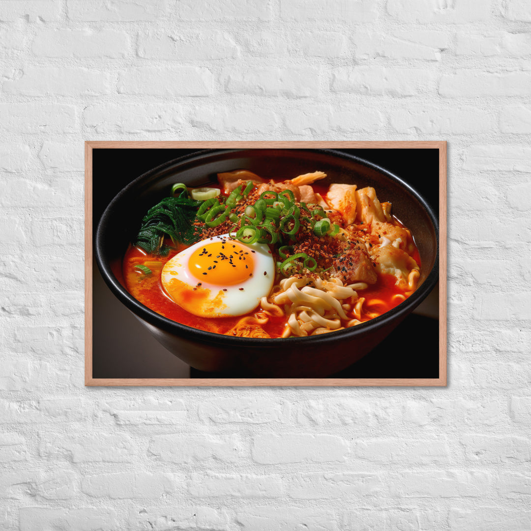 Kimchi Ramen Framed poster 🤤 from Yumify.AI