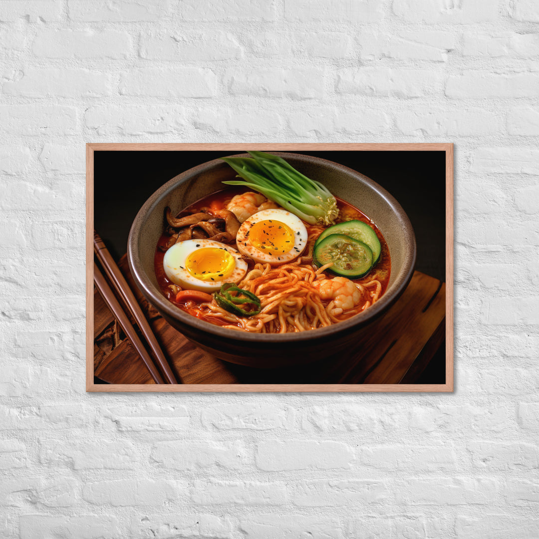 Kimchi Ramen Framed poster 🤤 from Yumify.AI