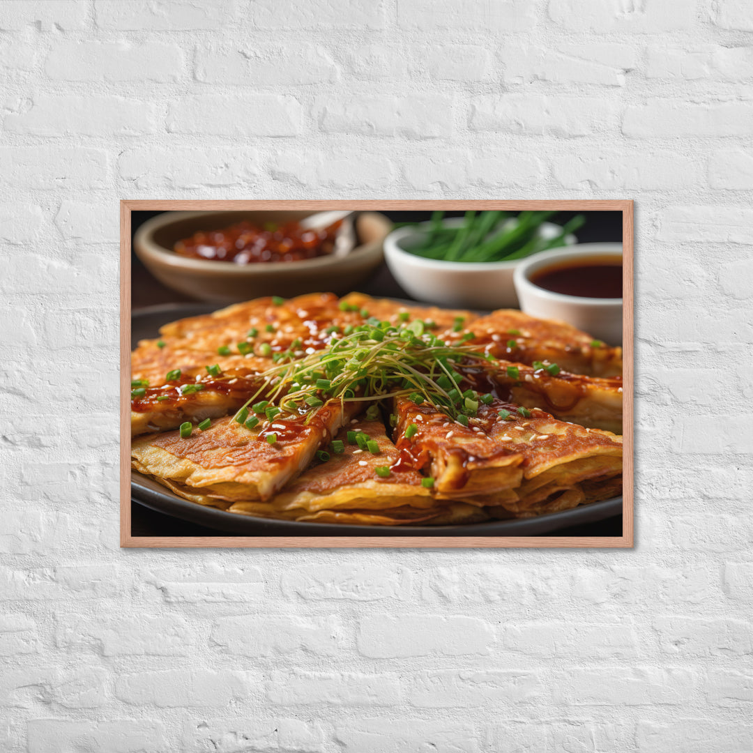 Kimchi Pancake Framed poster 🤤 from Yumify.AI