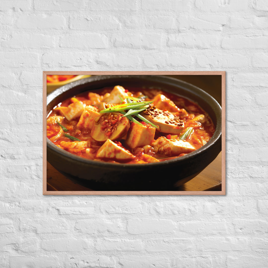 Kimchi Jjigae Framed poster 🤤 from Yumify.AI