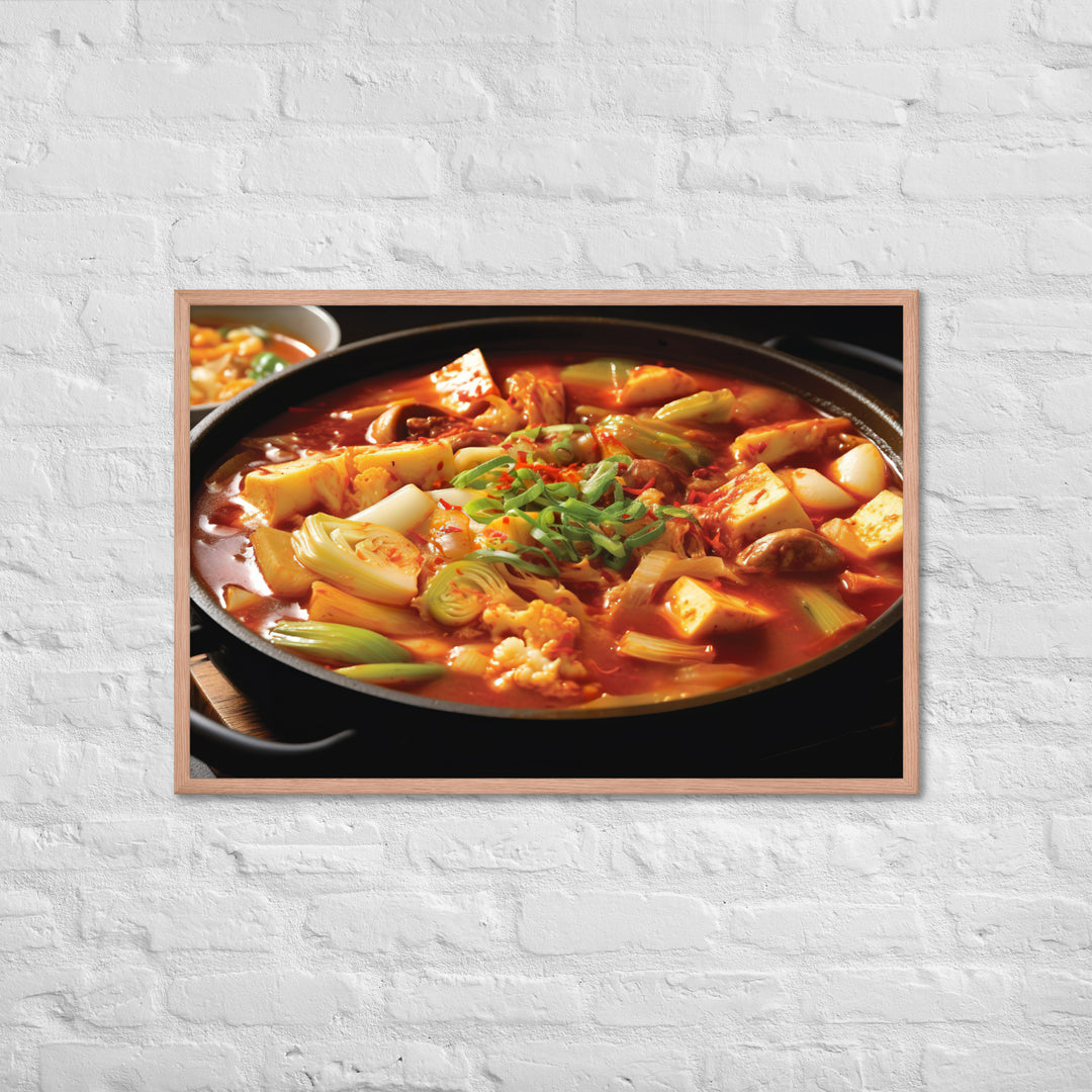 Kimchi Jjigae Framed poster 🤤 from Yumify.AI