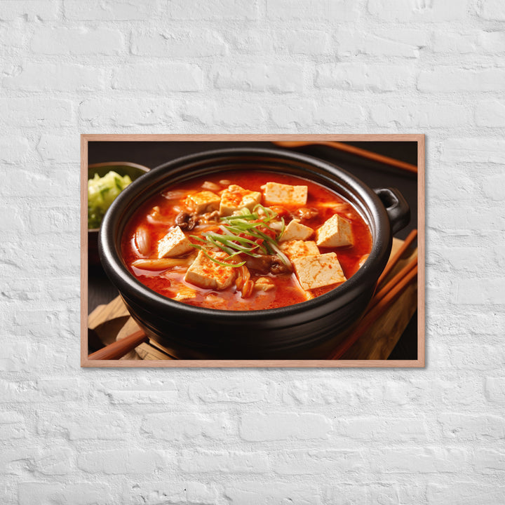 Kimchi Jjigae Framed poster 🤤 from Yumify.AI