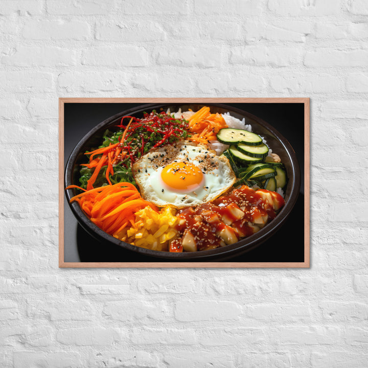 Kimchi Bibimbap Framed poster 🤤 from Yumify.AI