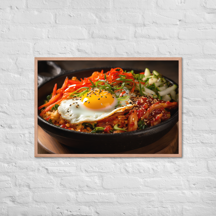 Kimchi Bibimbap Framed poster 🤤 from Yumify.AI