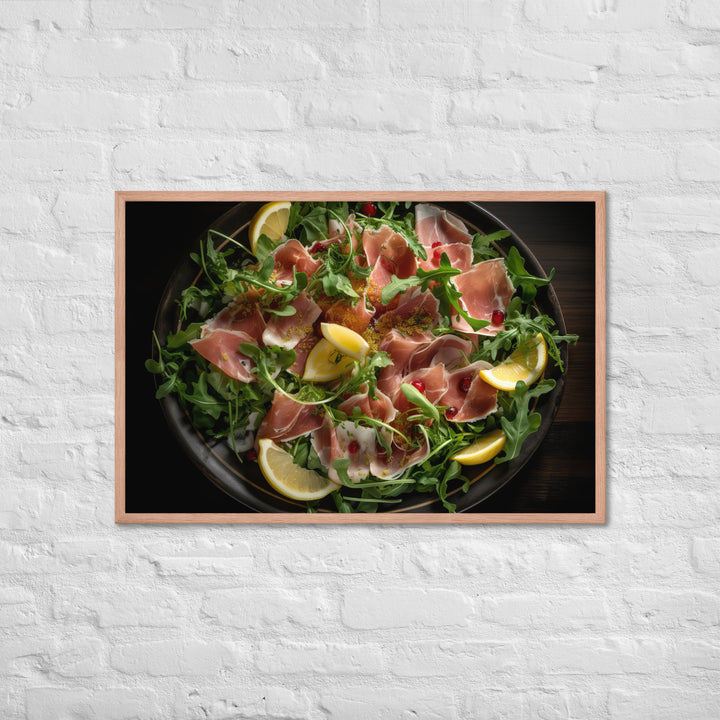 Parma Ham and Arugula Salad Framed poster 🤤 from Yumify.AI