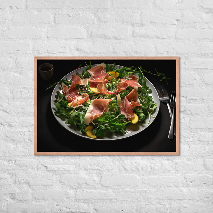 Parma Ham and Arugula Salad Framed poster 🤤 from Yumify.AI