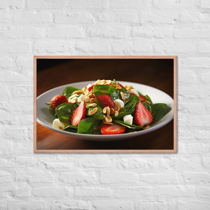 Spinach Salad Framed poster 🤤 from Yumify.AI