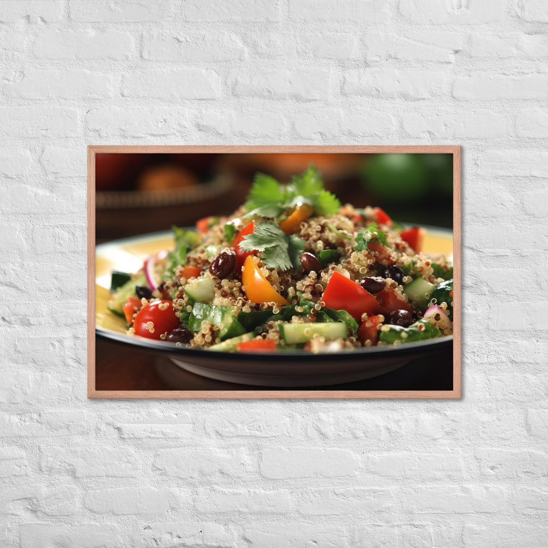 Quinoa Salad Framed poster 🤤 from Yumify.AI