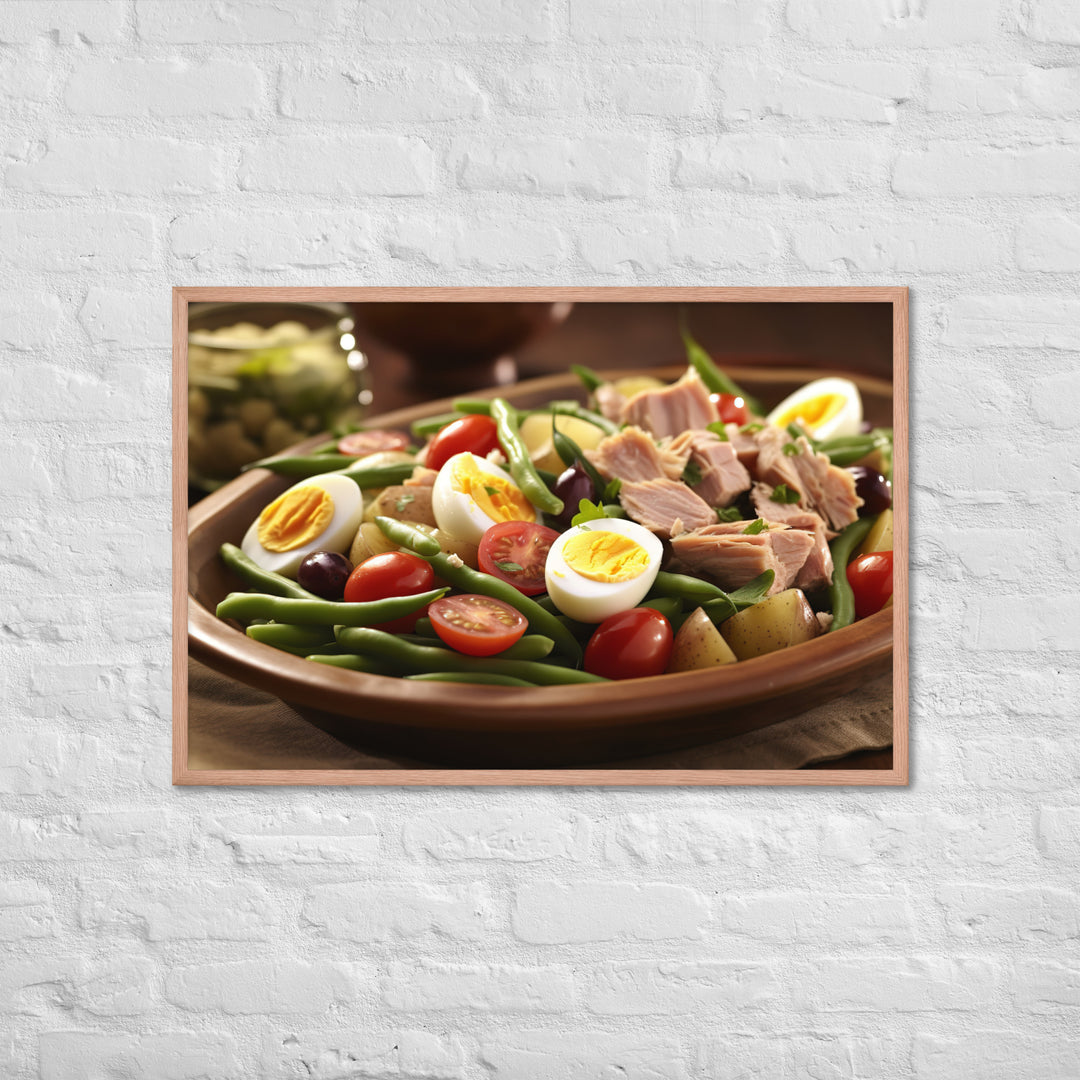 Nicoise Salad Framed poster 🤤 from Yumify.AI