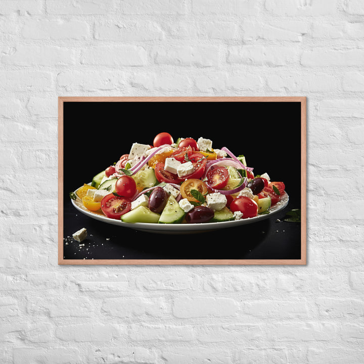 Greek Salad Framed poster 🤤 from Yumify.AI