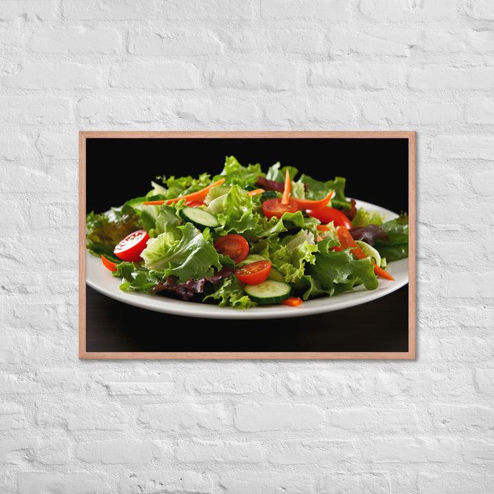 Garden Salad Framed poster 🤤 from Yumify.AI