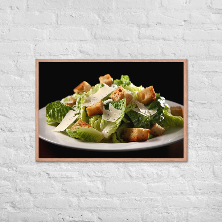 Caesar Salad Framed poster 🤤 from Yumify.AI