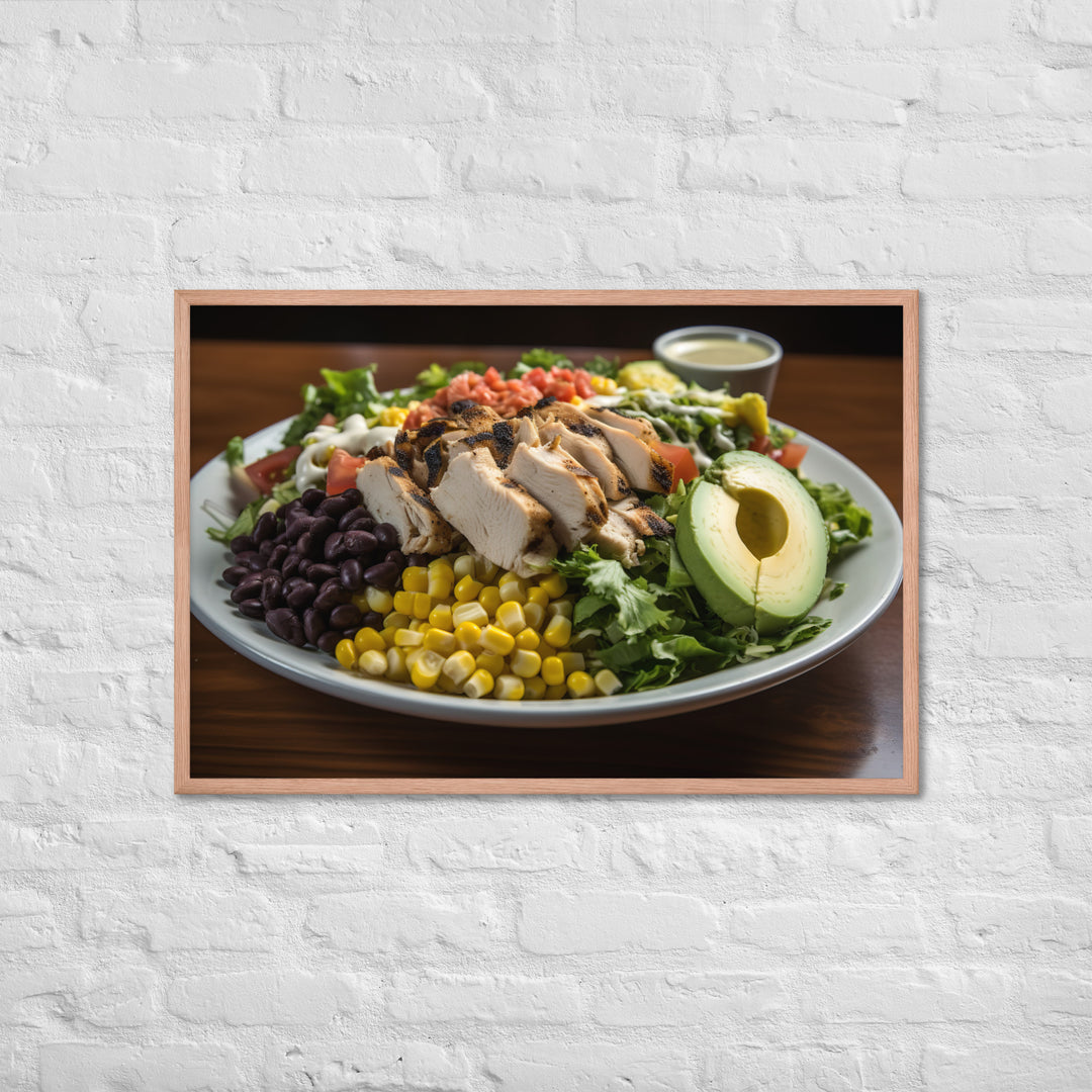 Southwest Cobb salad Framed poster 🤤 from Yumify.AI