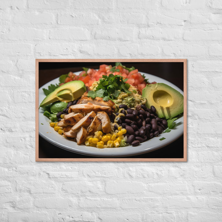 Southwest Cobb salad Framed poster 🤤 from Yumify.AI