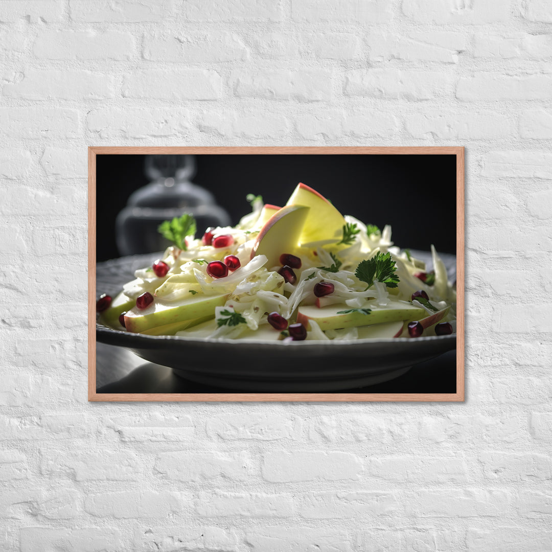 Modern Twist on Waldorf Salad Framed poster 🤤 from Yumify.AI