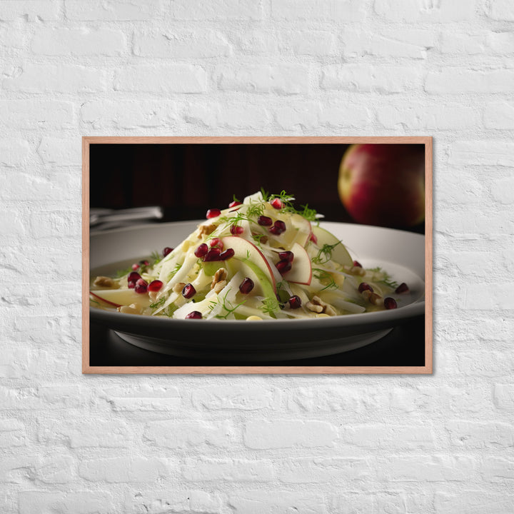 Modern Twist on Waldorf Salad Framed poster 🤤 from Yumify.AI