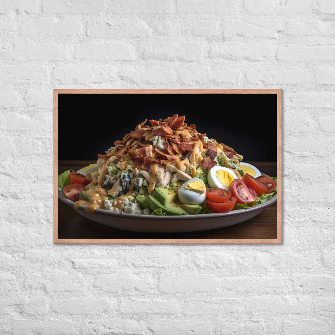 Loaded Cobb salad Framed poster 🤤 from Yumify.AI