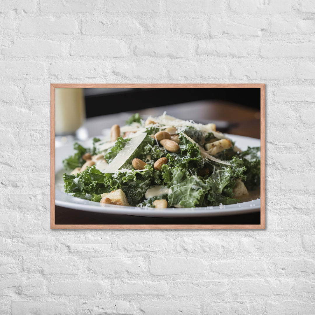 Kale Caesar Framed poster 🤤 from Yumify.AI