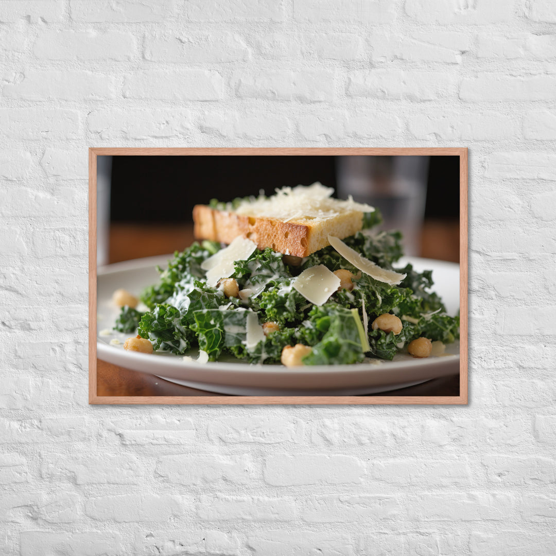 Kale Caesar Framed poster 🤤 from Yumify.AI