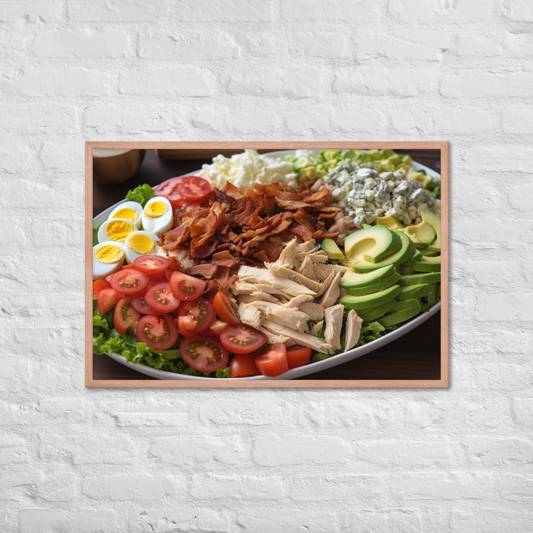 Delectable Cobb Salad Framed poster 🤤 from Yumify.AI