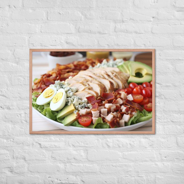 Delectable Cobb Salad Framed poster 🤤 from Yumify.AI