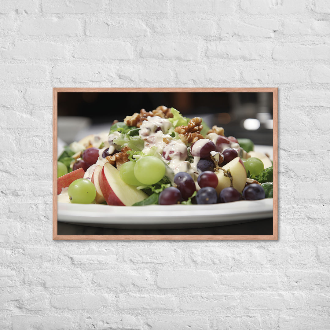 Crispy Waldorf Salad Framed poster 🤤 from Yumify.AI