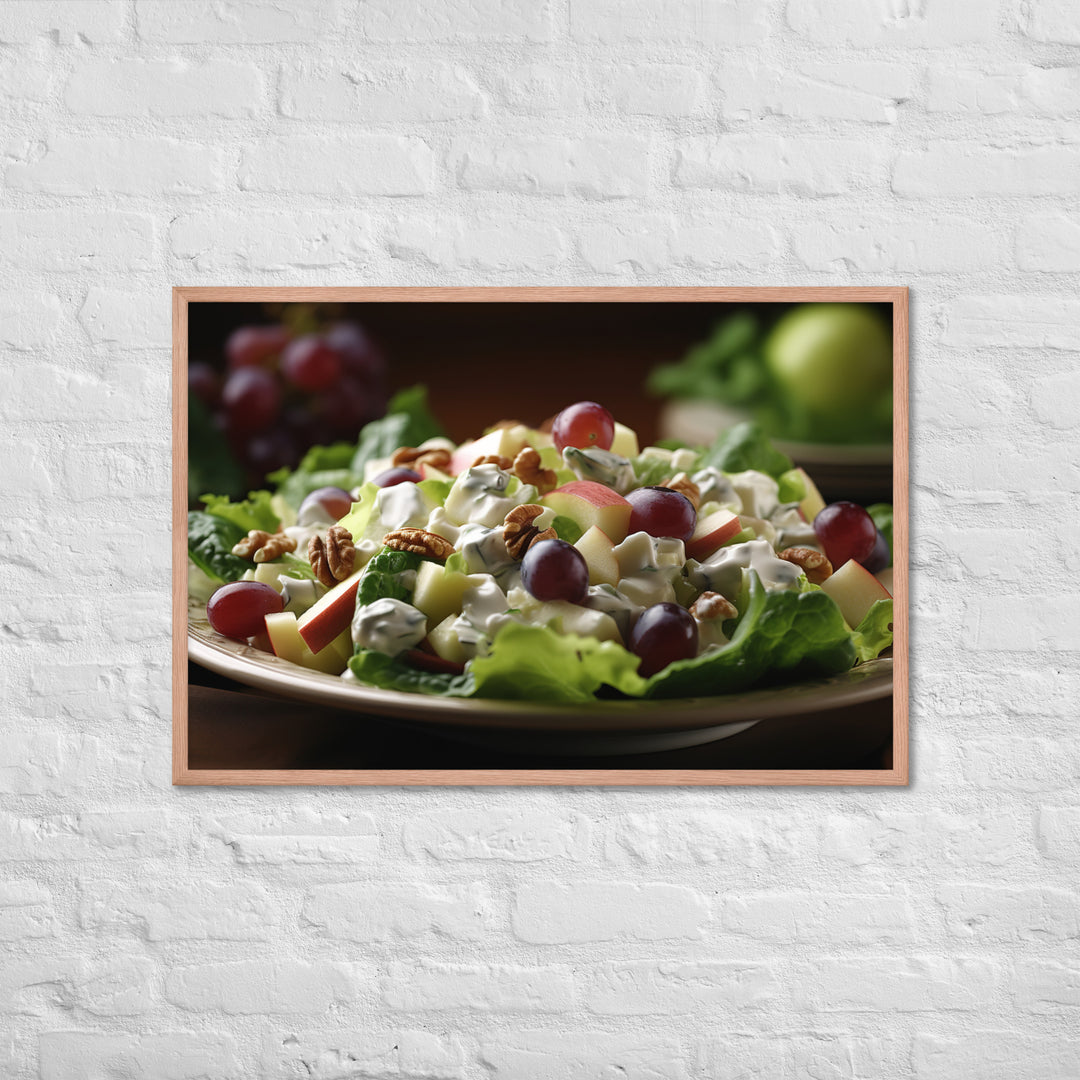 Classic Waldorf Salad Framed poster 🤤 from Yumify.AI