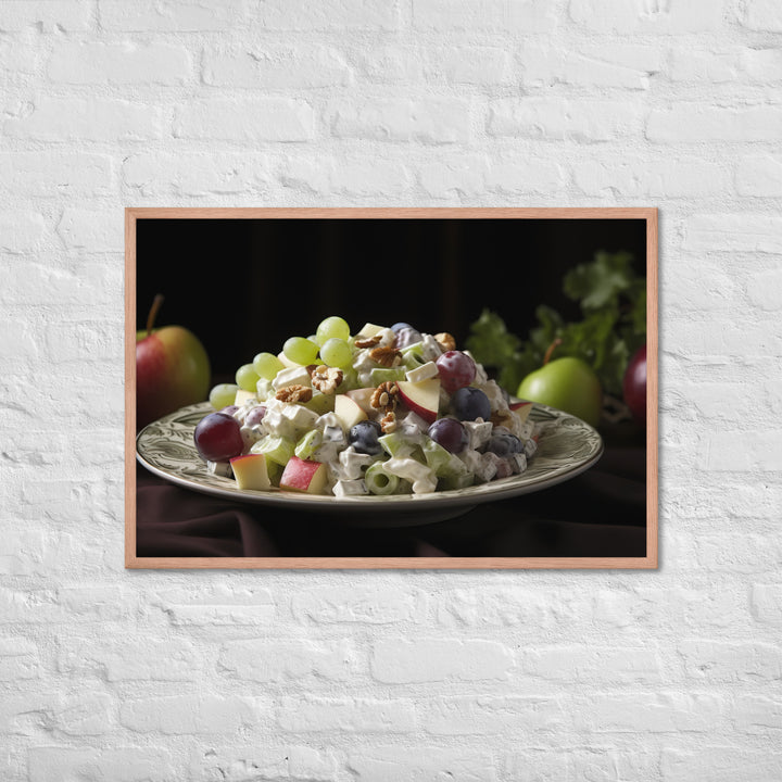 Classic Waldorf Salad Framed poster 🤤 from Yumify.AI