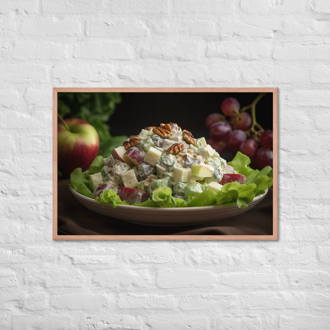 Classic Waldorf Salad Framed poster 🤤 from Yumify.AI