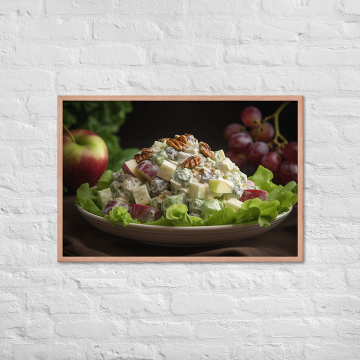 Classic Waldorf Salad Framed poster 🤤 from Yumify.AI