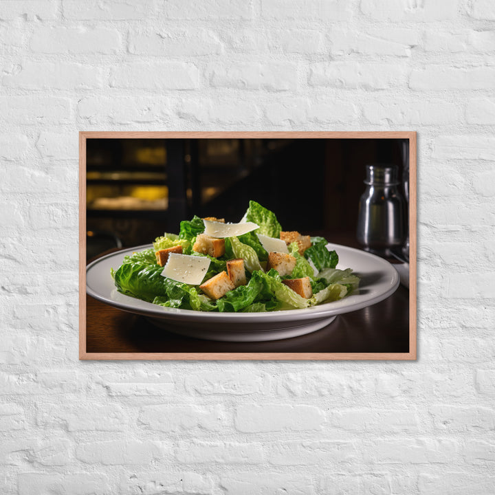 Classic Caesar Salad Framed poster 🤤 from Yumify.AI