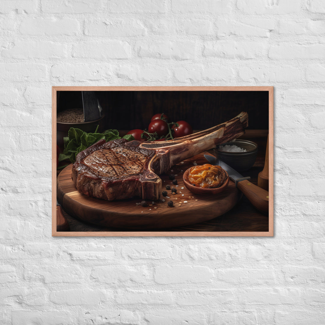 Tomahawk Ribeye Framed poster 🤤 from Yumify.AI