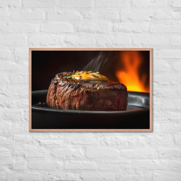 Sizzling Filet Mignon Framed poster 🤤 from Yumify.AI